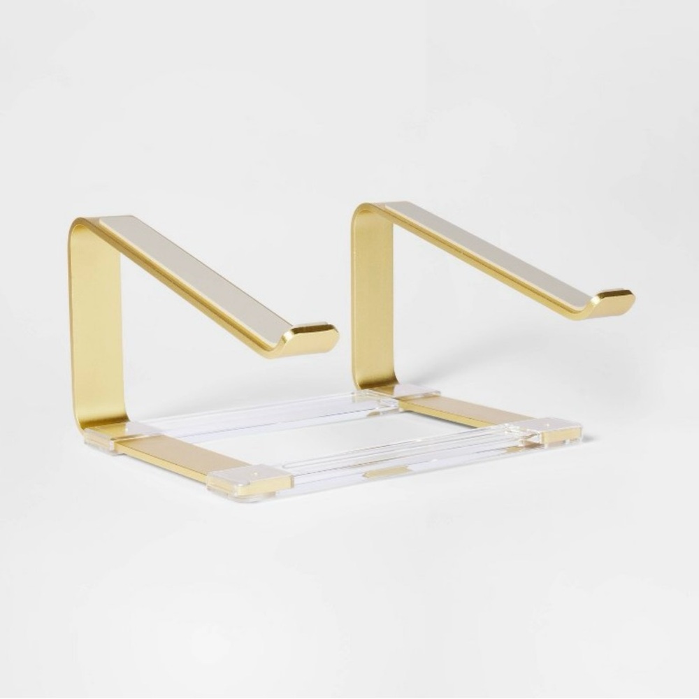 Acrylic Laptop Gold Riser by Threshold